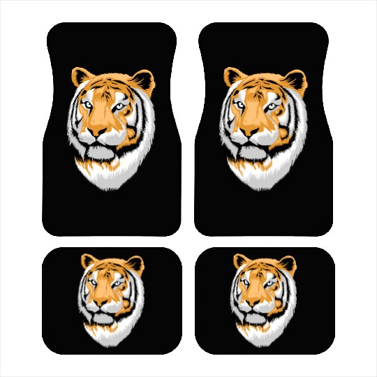 Tiger Head Car Mats