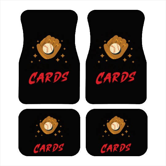 Baseball Cards Baseball Player Baseball Fan Gift Car Mats
