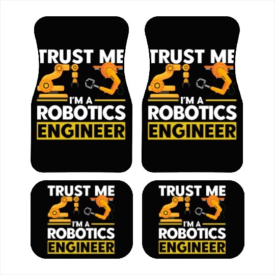 Engineering Robotics Robot Engineer Gift Car Mats