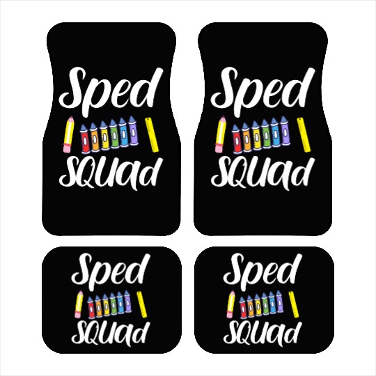 SPED Squad Special Education Teacher Car Mats