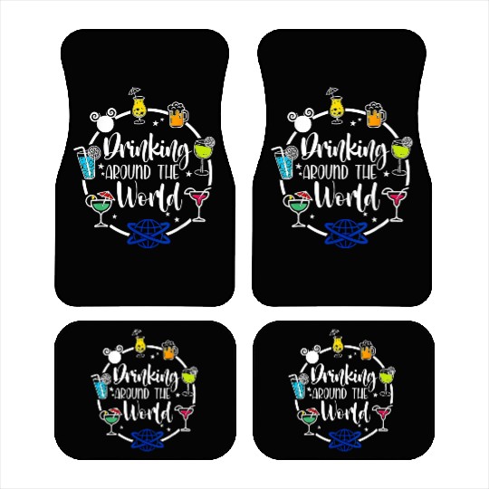 Drinking Around The World Car Mats