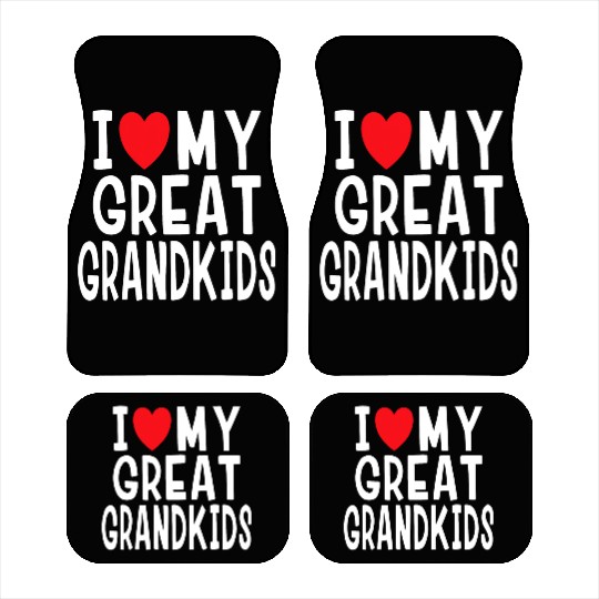 I Love My Great Grandkids Family Love Grandma Gran Car Mats