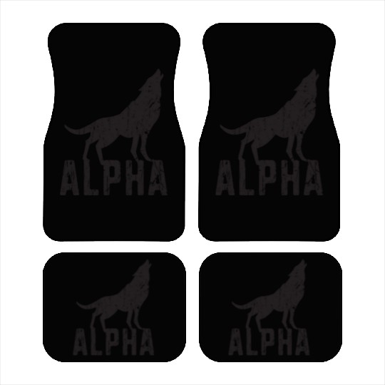 Alpha - wolf lover Car Mats