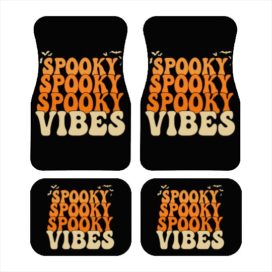 Retro Spooky Vibes Halloween Car Mats