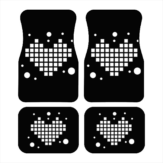 Pixel Heart For Computer Scientists And Computer F Car Mats