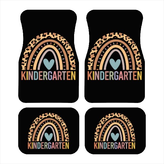 Kindergarten Rainbow Girls Boys Teacher Team Kinde Car Mats