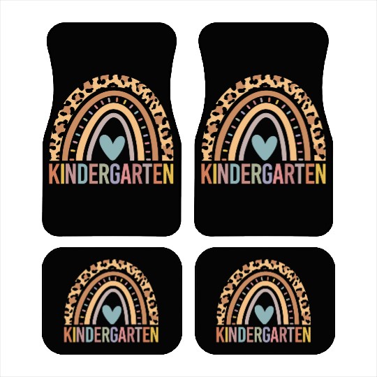 Kindergarten Rainbow Girls Boys Teacher Team Kinde Car Mats