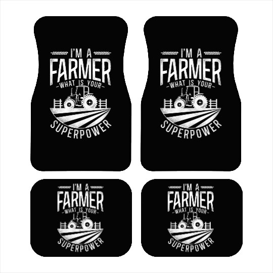 Farming Farmer Tractor Vintage I'm Car Mats