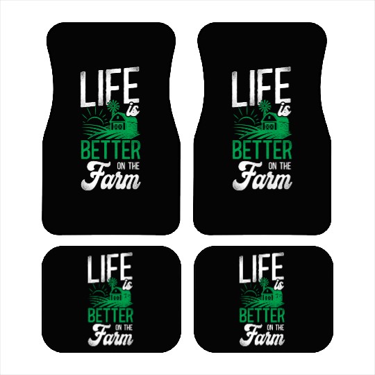 Farming Farmer Tractor Vintage Car Mats