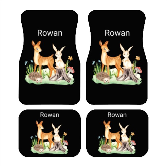 Animal deer rabbit hedgehog Rowan Car Mats