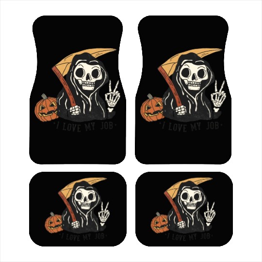 I Love my job grim reaper Car Mats