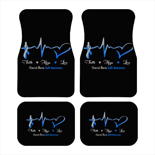 Faith Hope Love Charcot Marie Tooth Awareness Car Mats