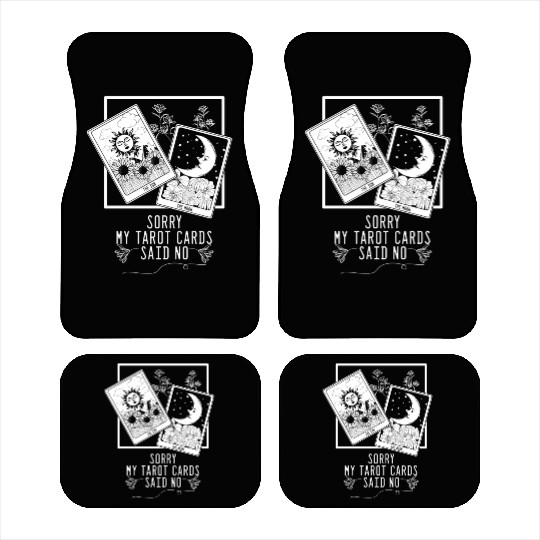 Gothic Moon Sun Tarot Card Said No Halloween Car Mats
