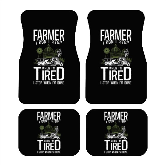 Farming Farmer Tractor Vintage Car Mats