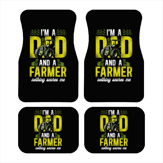 Farming Farmer Dad Father Tractor Car Mats