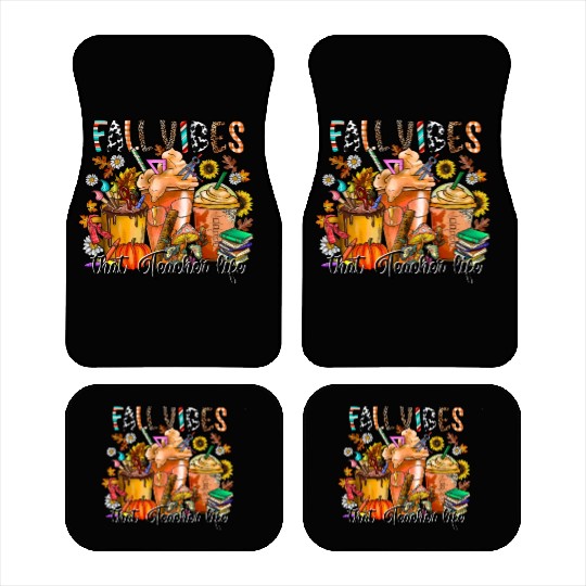 Fall Vibes That Teacher Life Car Mats