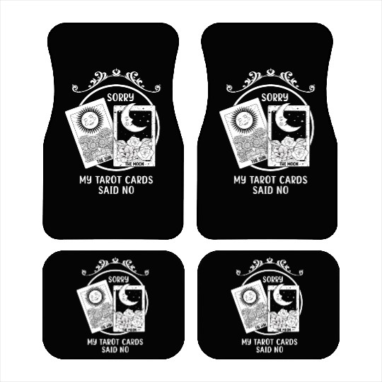Moon Sun Tarot Card Said No Halloween Car Mats