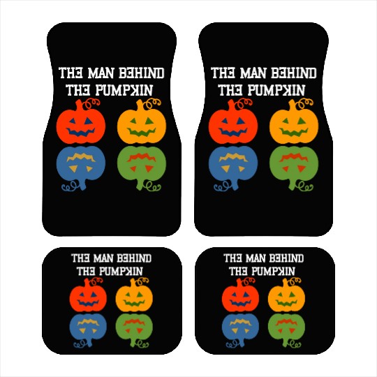 Halloween Pregnancy Man Pumpkin Car Mats Funny Part