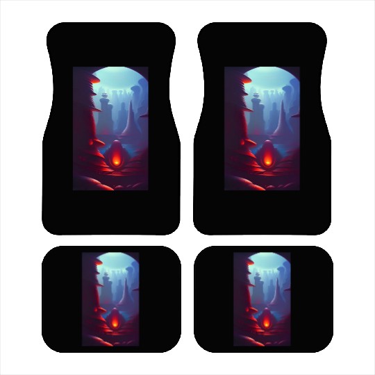 Alien planet landscape Car Mats