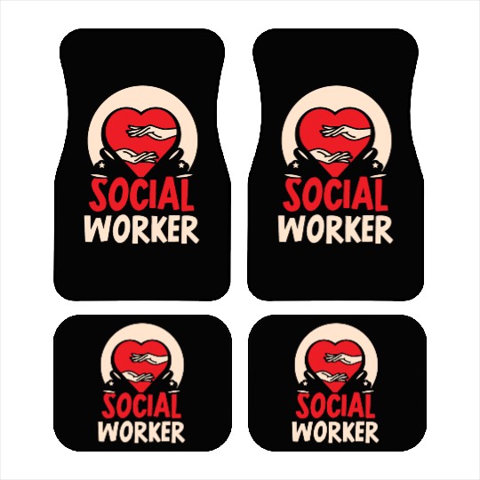 Social Worker Work Graduation Job Car Mats