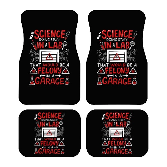 Science Stuff In A Laboratory Chemical Experiment Car Mats
