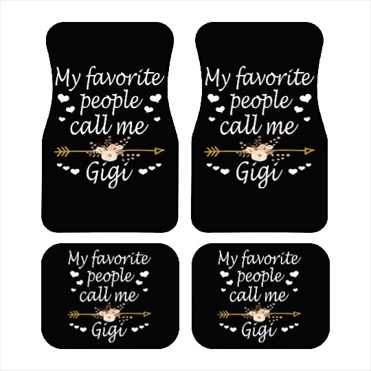 My Favorite People Call Me Gigi Christmas Car Mats