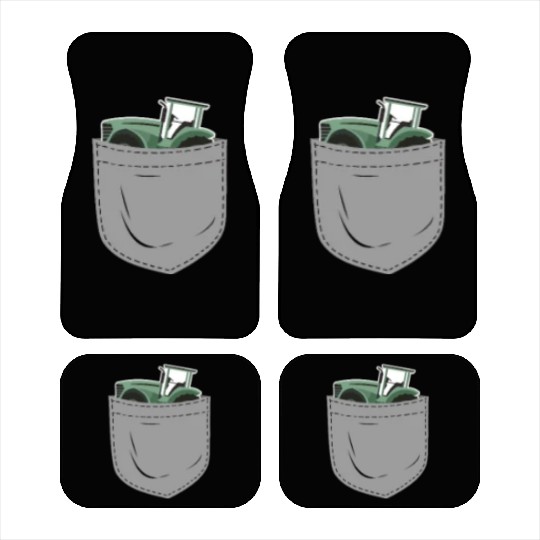 Farming Farmer Pocket Tractor Car Mats