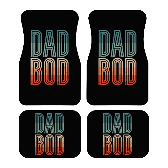 Dad Bod - Funny Chubby Father Prank Surprise Car Mats
