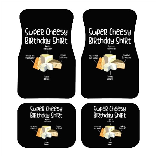 Super Cheesy Birthday Party Natal Day Cheese Car Mats