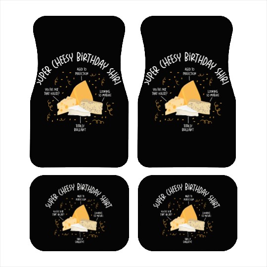 Super Cheesy Birthday Party Natal Day Cheese Car Mats