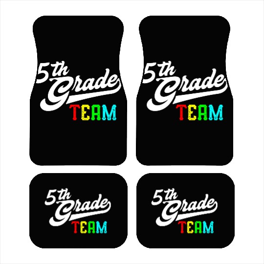 5Th Grade Team Baseball Style Teacher Team Car Mats