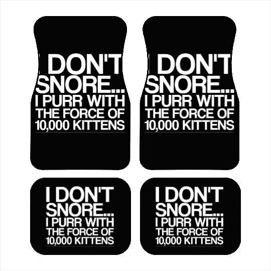 I Purr With The Force Of 10,000 Kittens 4 Car Mats