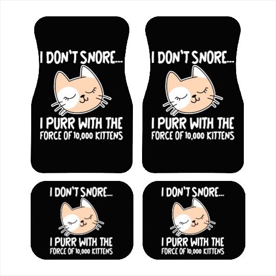 I Purr With The Force Of 10,000 Kittens 1 Car Mats