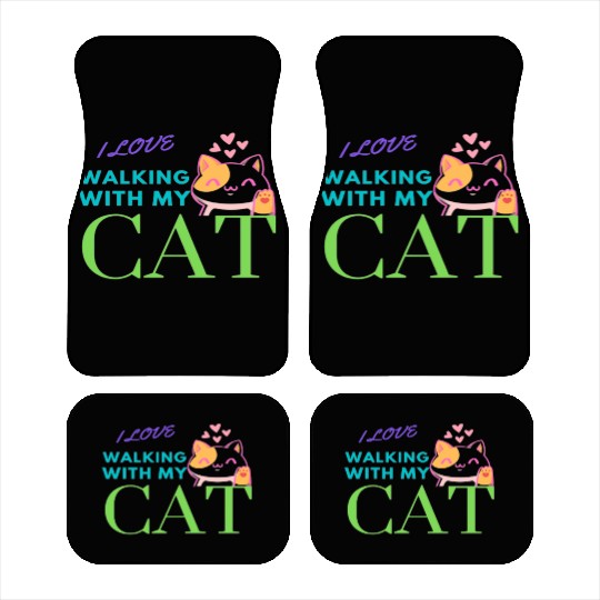 LOVE MY CAT Car Mats