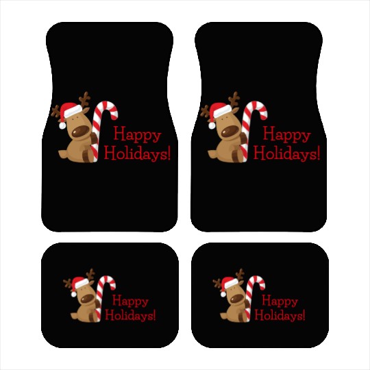Happy Holidays Car Mats