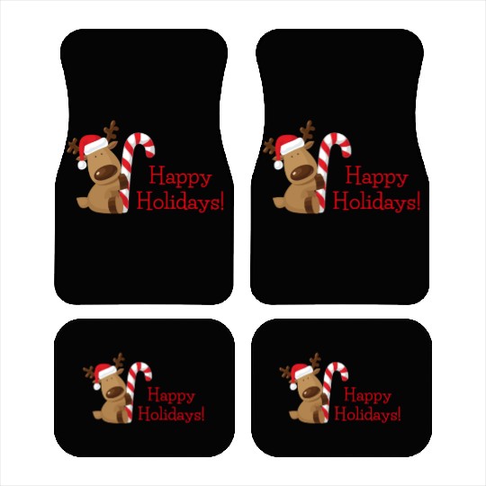 Happy Holidays Car Mats