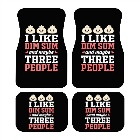 Funny Dim Sum Lover Dumpling Chinese Food Car Mats