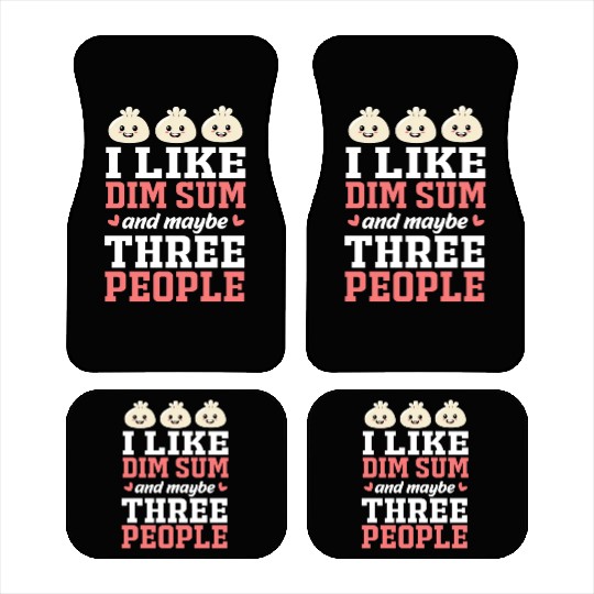 Funny Dim Sum Lover Dumpling Chinese Food Car Mats