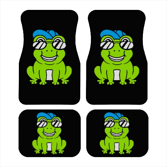 Sunglasses Cap Frog Boy Car Mats