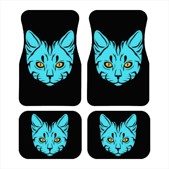Aesthetic cat Car Mats