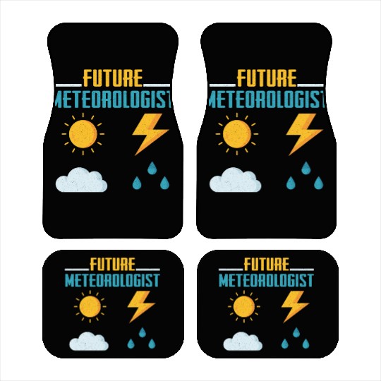 Future Meteorologist Meteorology Storm Weatherman Car Mats