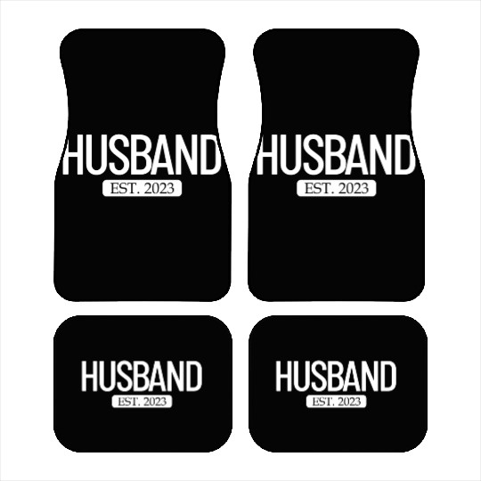 Husband Est. 2023 Matching Couple Newlywed Married Car Mats