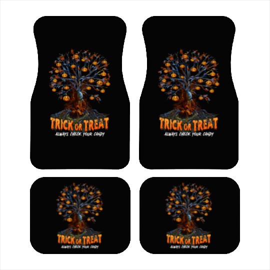 Trick or Treat, Halloween Party, Candy, Pumpkin Car Mats