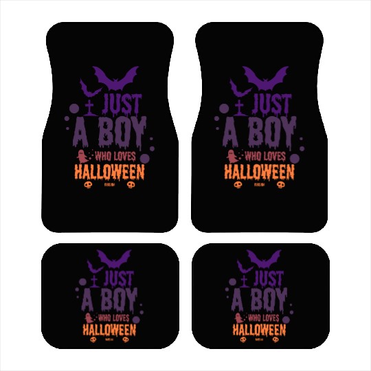 Only a boy who loves Halloween Car Mats