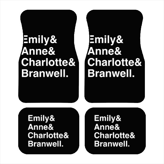 Funny Emily Bronte Charlotte Bronte Bronte Sibling Car Mats