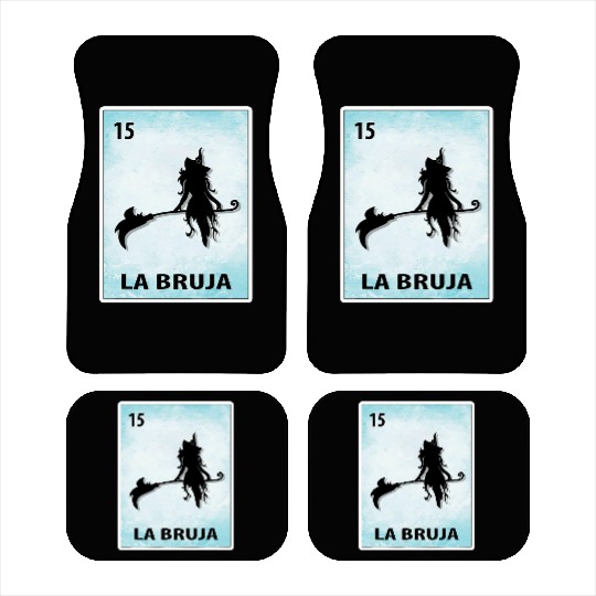 La Bruja Mexican Witch Cards Halloween Car Mats