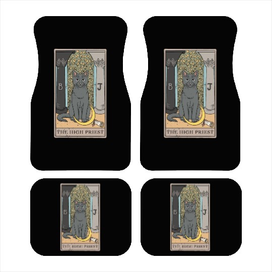 Cat High Priest Tarot Card Design for a Tarot Car Car Mats