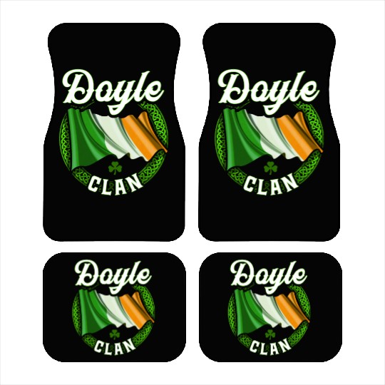 Doyle Surname Irish Last Name Ireland Flag Car Mats