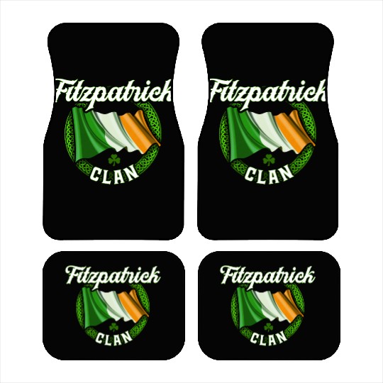 Fitzpatrick Surname Irish Last Name Ireland Flag Car Mats