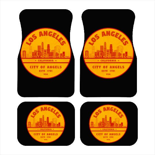 Los Angeles Skyline Car Mats